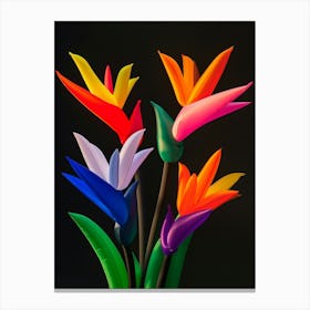 Bright Inflatable Flowers Bird Of Paradise 1 Canvas Print