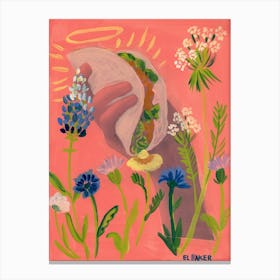 Wildflower Taco Canvas Print