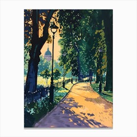 Kensington Gardens London Parks Garden 2 Painting Canvas Print