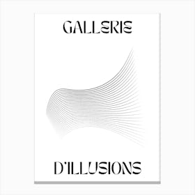 Abstract Lines Art Poster 9 Canvas Print