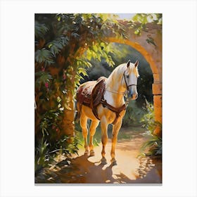 Horse In The Woods Canvas Print