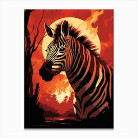 Zebra 4 Canvas Print