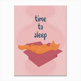 Time To Sleep Canvas Print