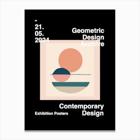 Geometric Design Archive Poster 62 Canvas Print