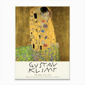 The Kiss By Gustav Klimt Canvas Print
