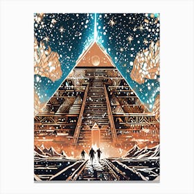 Space Pyramid Canvas Print
