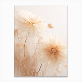 Boho Dried Flowers Gerbera Daisy 6 Canvas Print