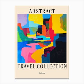 Abstract Travel Collection Poster Bahrain 1 Canvas Print