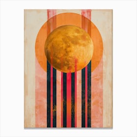 Abstract Moon Canvas Print