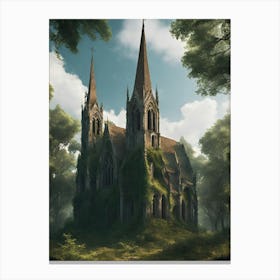 Church In The Woods 2 Canvas Print