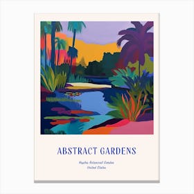 Colourful Gardens Naples Botanical Garden Usa 3 Blue Poster Canvas Print