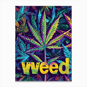 Funky Weed Patterns Canvas Print