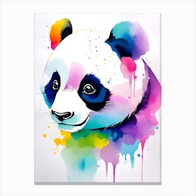 Panda Bear Painting Canvas Print