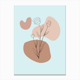 Drawing Of Flowers 2 Canvas Print