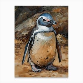Adlie Penguin Kangaroo Island Penneshaw Oil Painting 2 Canvas Print