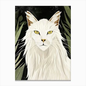 White Cat 18 Canvas Print