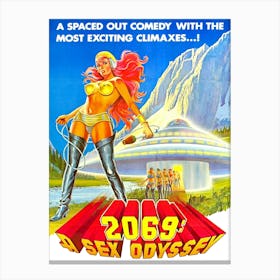 2069 Sex Oddyssey, Movie Poster Canvas Print