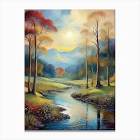 Sunset By The River 7 Canvas Print