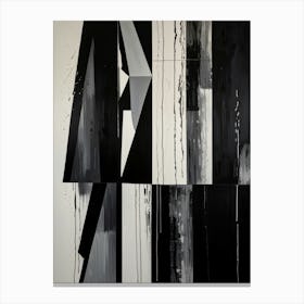 Abstract Black And White Painting 6 Leinwandbilder