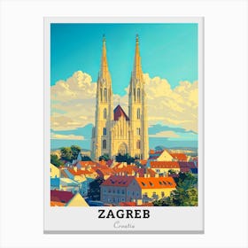 Zagreb Cathedral Travel Canvas Print