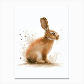 Argente Rabbit Nursery Illustration 1 Canvas Print