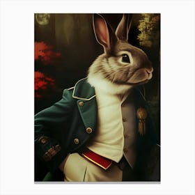 Rabbit In A Suit Canvas Print