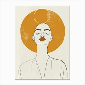 Afro Head 3 Canvas Print