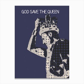 God Save The Queen Freddie Mercury Canvas Print