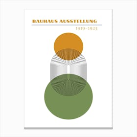 Bauhaus Green Exhibition 12 Canvas Print