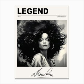 Diana Ross Legend Canvas Print