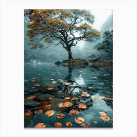 Tree In The Water 3 Canvas Print