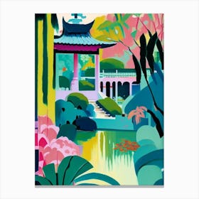 Nan Lian Garden, Hong Kong Abstract Still Life Canvas Print