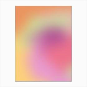 Abstract Apricot Glow Canvas Print