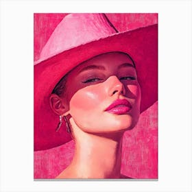 Pink Hat 1 Canvas Print