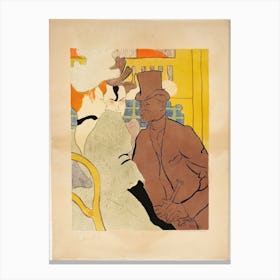 L Anglais Au Moulin Rouge, Henri de Toulouse-Lautrec Canvas Print