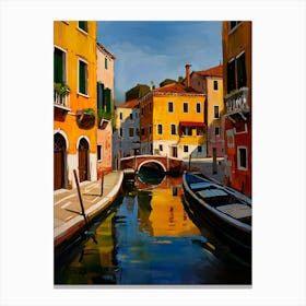 Canal In The Southern City Canvas Print