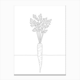 Carrot In A Vase Stampe su tela