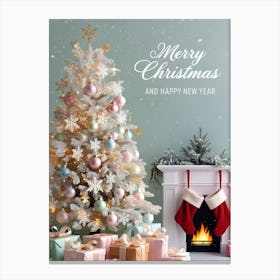 Merry Christmas And Happy New Year 1 Canvas Print