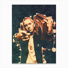 Eminem Boombox Canvas Print