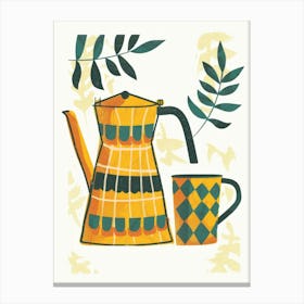 Coffee Pot And Mug 1 Canvas Print