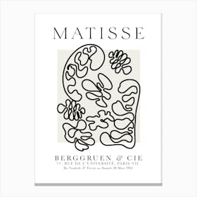 Matisse The Cutouts Line Art Canvas Print