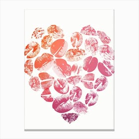 Heart Of Kisses Canvas Print