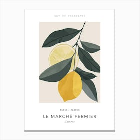 Lemons Le Marche Fermier Poster 2 Canvas Print