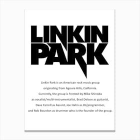 Linkin Park 4 Canvas Print