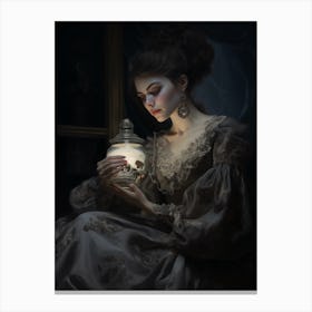 Haunted Art By Artist Ria Grlach In The Style 1 Canvas Print