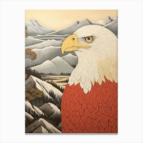 Bird Illustration Eagle 1 Canvas Print
