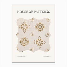 Floral Pattern Poster 15 Canvas Print