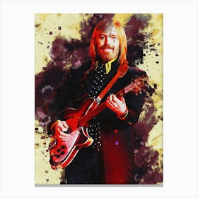 Smudge Of Tom Petty Live Canvas Print