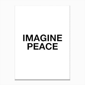 Imagine Peace Canvas Print