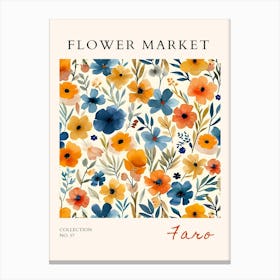 Flower Market art 12 Canvas Print